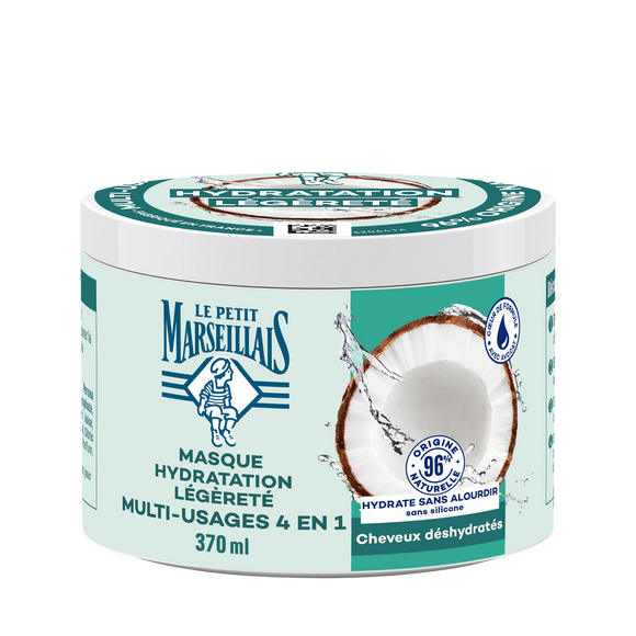 Masque capillaire LE PETIT MARSEILLAIS 4e1 hydratation intense eau decoco 370ml
