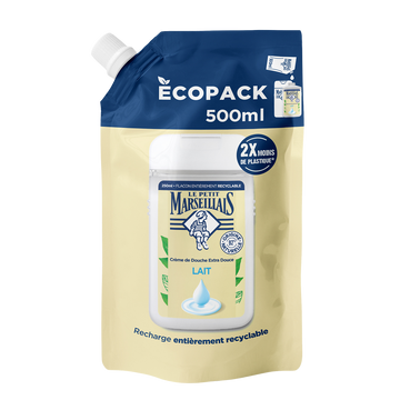 Crème douche LE PETIT MARSEILLAIS lait doypack 500ml