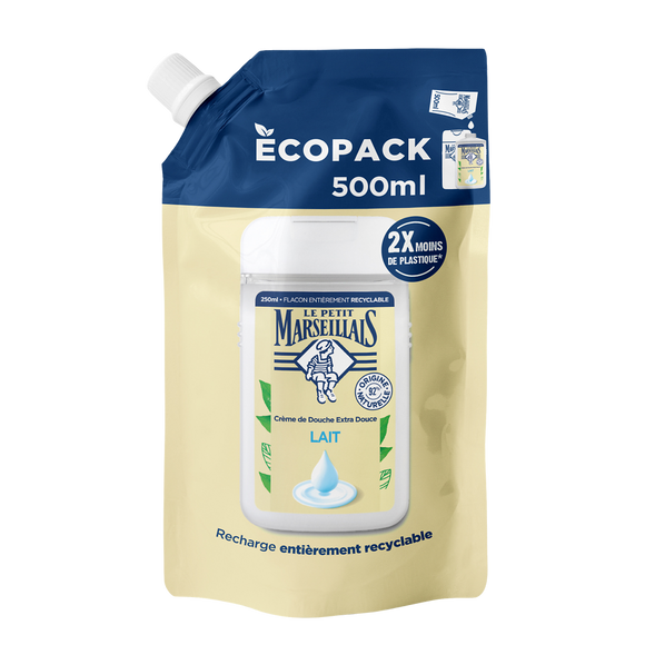 Crème douche LE PETIT MARSEILLAIS lait doypack 500ml