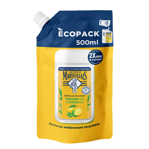 Gel douche LE PETIT MARSEILLAIS vervai./citr.bio epack 500ml