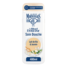 Soin gel douche surgras LE PETIT MARSEILLAIS rituel douceur lait riz/jasmin 400ml