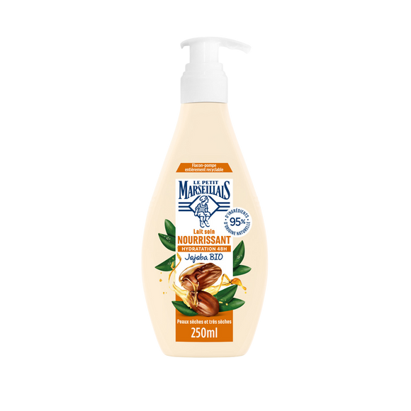 Lait hydratant 48h LE PETIT MARSEILLAIS jojoba peau très sèche 250ml