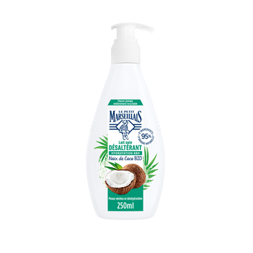 Lait hydratant 48h LE PETIT MARSEILLAIS 48h coco peau déshydratée 250ml