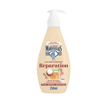 Lait hydratant 24h LE PETIT MARSEILLAIS karité réparation 250ml