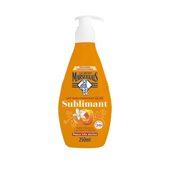 Lait hydratant 24h LE PETIT MARSEILLAIS abricot sublimant 250ml