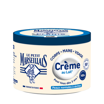 Crème corps au lait végétal LE PETIT MARESEILLAIS multi-usage 360ml