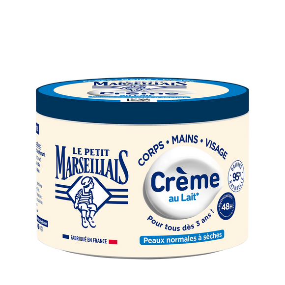 Crème corps au lait végétal LE PETIT MARESEILLAIS multi-usage 360ml