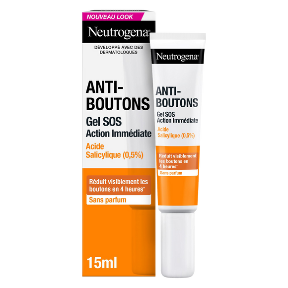 Gel SOS NEUTROGENA peaux acnéiques 0,5% acide salicilique 15ml