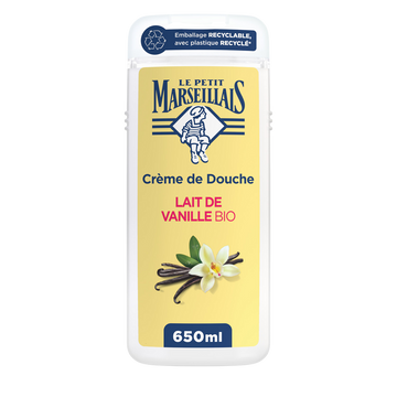 Crème douche vanille vegan Extra doux LE PETIT MARSEILLAIS 650ml
