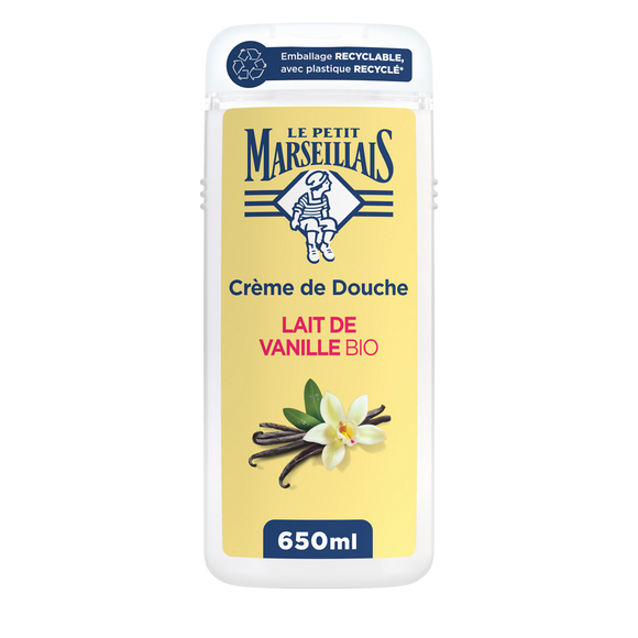 Crème douche vanille vegan Extra doux LE PETIT MARSEILLAIS 650ml