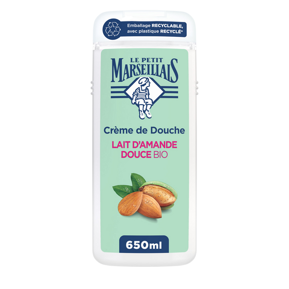 Crème douche amande douce vegan extra doux PETIT MARSEILLE 650ml