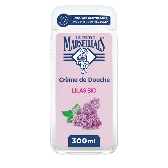 Crème de douche Lilas bio extra douce LE PETIT MARSEILLAIS 300mL