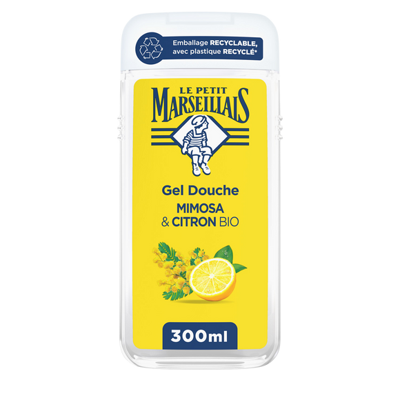 Gel douche Mimosa&Citron Bio extra doux LE PETIT MARSEILLAIS 300mL