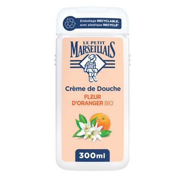 Crème de douche LE PETIT MARSEILLAIS Extra doux fleur d'oranger Bio 30