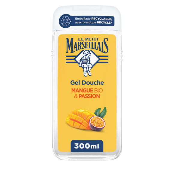 Gel douche mangue bio/passion extra doux PETIT MARSEILLAIS 300ml