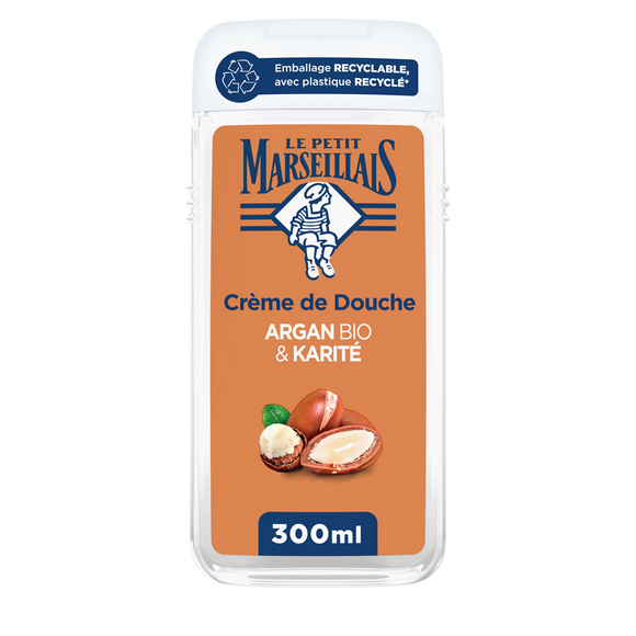 Crème de douche extra doux Argan Bio & Karité LE PETIT MARSEILLAIS 300mL