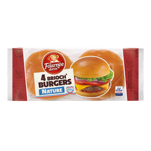 Pain Burger brioché Brioch' burger LA FOURNEE DOREE, x4 soit 250g