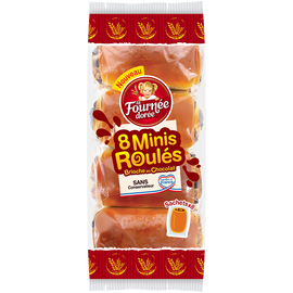 8 Mini roulés briochés chocolat LA FOURNEE DOREE 300g