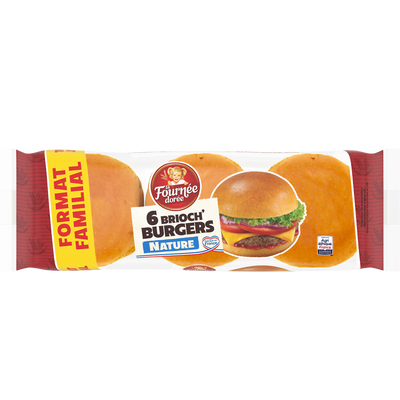 Brioch'burger LA FOURNEE DOREE x6 450g