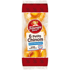 P'tits Chinois à la crème pâtissière LA FOURNEE DOREE, 6 pièces, 300g