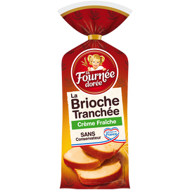 Brioche tranchée à la crème fraîche LA FOURNÉE DORÉE, 500g