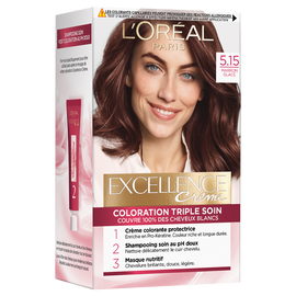 Coloration permanente EXCELLENCE, marron glacé n°5.15