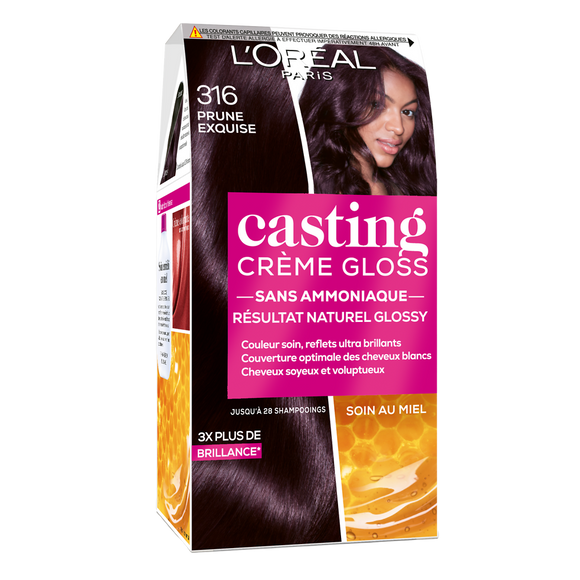 Coloration ton sur ton CASTING Crème Gloss, prune, n°316