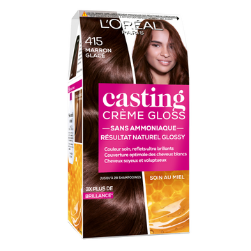 Coloration CASTING Crème Gloss, marron glacé, n°415