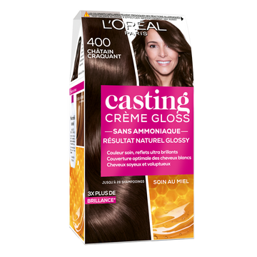 Coloration permanente ton sur ton CASTING Crème Gloss châtain n°400