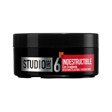 Cire coiffante sculptante indestructible STUDIO LINE, pot de 75ml