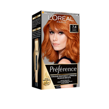 Coloration cheveux n°74 cuivré intense féria mango permanente L'ORÉALPARIS