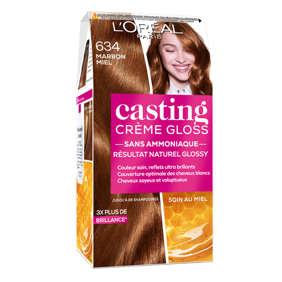 Coloration cheveux n°634 miel casting crème gloss L'ORÉAL PARIS