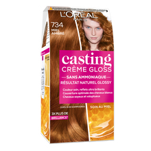 Coloration cheveux n°734 miel ambré casting crème gloss L'ORÉAL PARIS