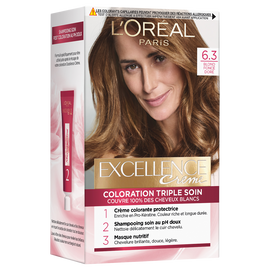 Coloration permanente Excellence Crème, blond foncé doré n°6,30