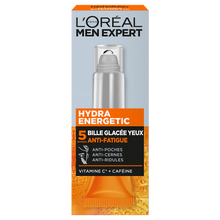 Soin yeux anti-fatigue glacée hydra energetic MEN EXPERT - bille 10ml