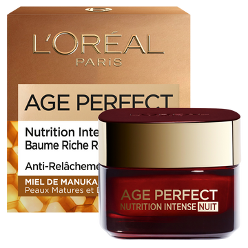 Baume nuit réparateur anti-âge age perfect L'ORÉAL PARIS - pot 50ml