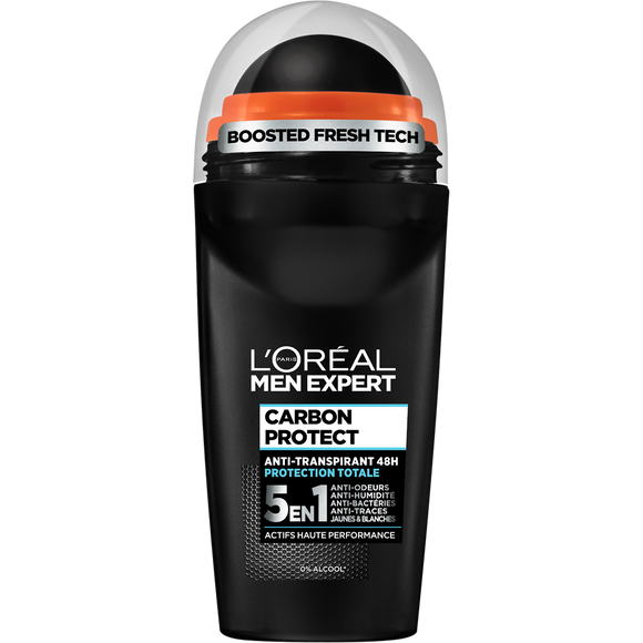Déodorant Homme anti-transpirant CARBON PROTECT MEN EXPERT L'OREAL - Bille 50 ml