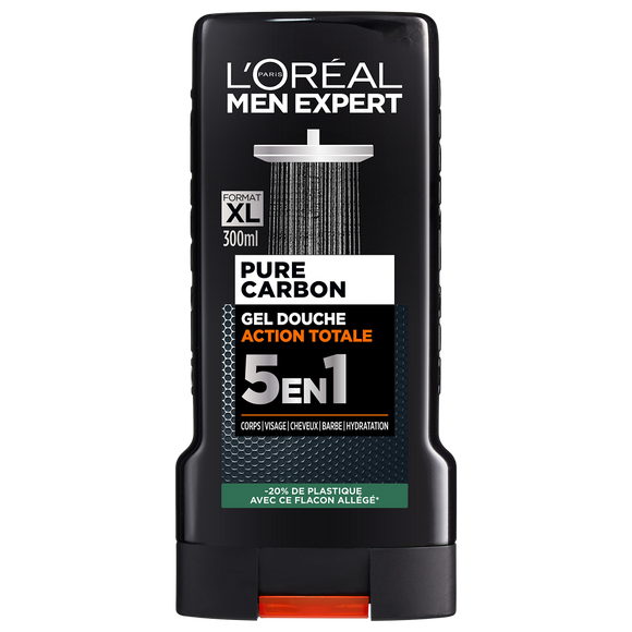 Gel douche action totale 5en1 enrichi en carbone MEN EXPERT - flacon 300ml