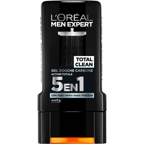 Gel Douche Pure Carbon Gel Douche Action Totale 5en1 MEN EXPERT 300mL