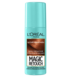 Spray instantané effaceur de racines châtain acajou n°6 MAGIC RETOUCH,flacon de 75ml