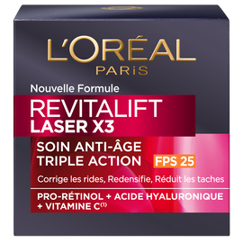 Revitalift Laser Crème Anti-Rides Visage Jour Régénérant FPS20 L'OREALPARIS Pot 50ml