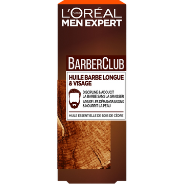 Huile essentiel au bois de cèdre pour barbe longue et visage MEN EXPERT, 30ml
