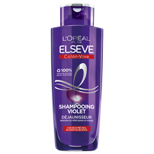Shampoing violet déjaunisseur cheveux colorés ELSEVE - flacon 200ml