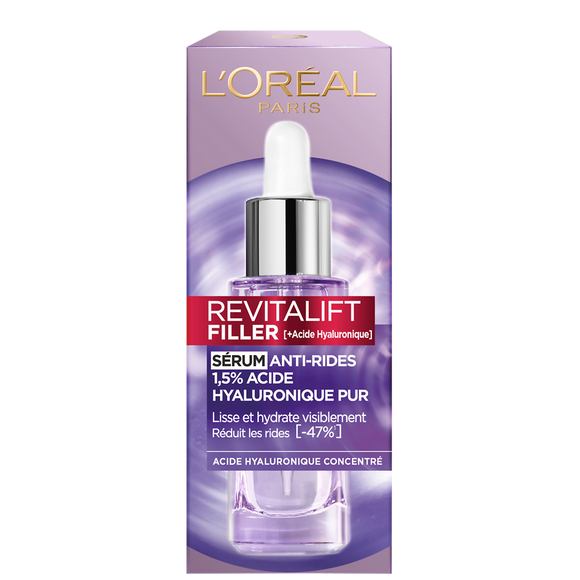 Revitalift Filler - Sérum Anti-Rides Visage Acide Hyaluronique Pur L'OREAL PARIS Flacon 30ml