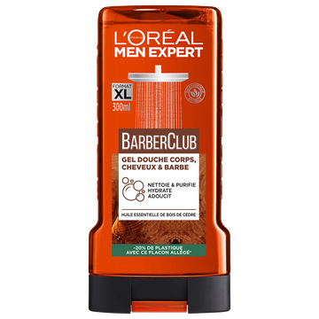 Gel douche barber club visage et corps MEN EXPERT - flacon 300ml