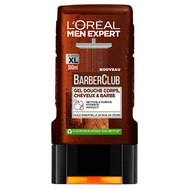 Gel douche barber club visage et corps MEN EXPERT flacon de 300ML