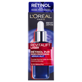Revitalift Laser Sérum Visage Anti-Âge Nuit Rétinol Pur rides profondes L'OREAL PARIS Flacon 30ml