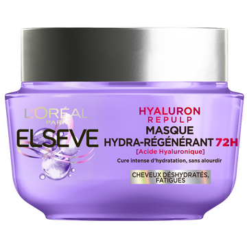 Masque capillaire hyaluron repulp hydra-régénérant 72h acide hyaluronique cheveuxdéshydratés et fatigués ELSEVE 310ml