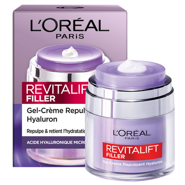 Gel crème visage repulpant revitalift filler L'ORÉAL PARIS - pot 50ml