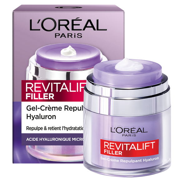 Gel crème visage repulpant revitalift filler L'ORÉAL PARIS - pot 50ml